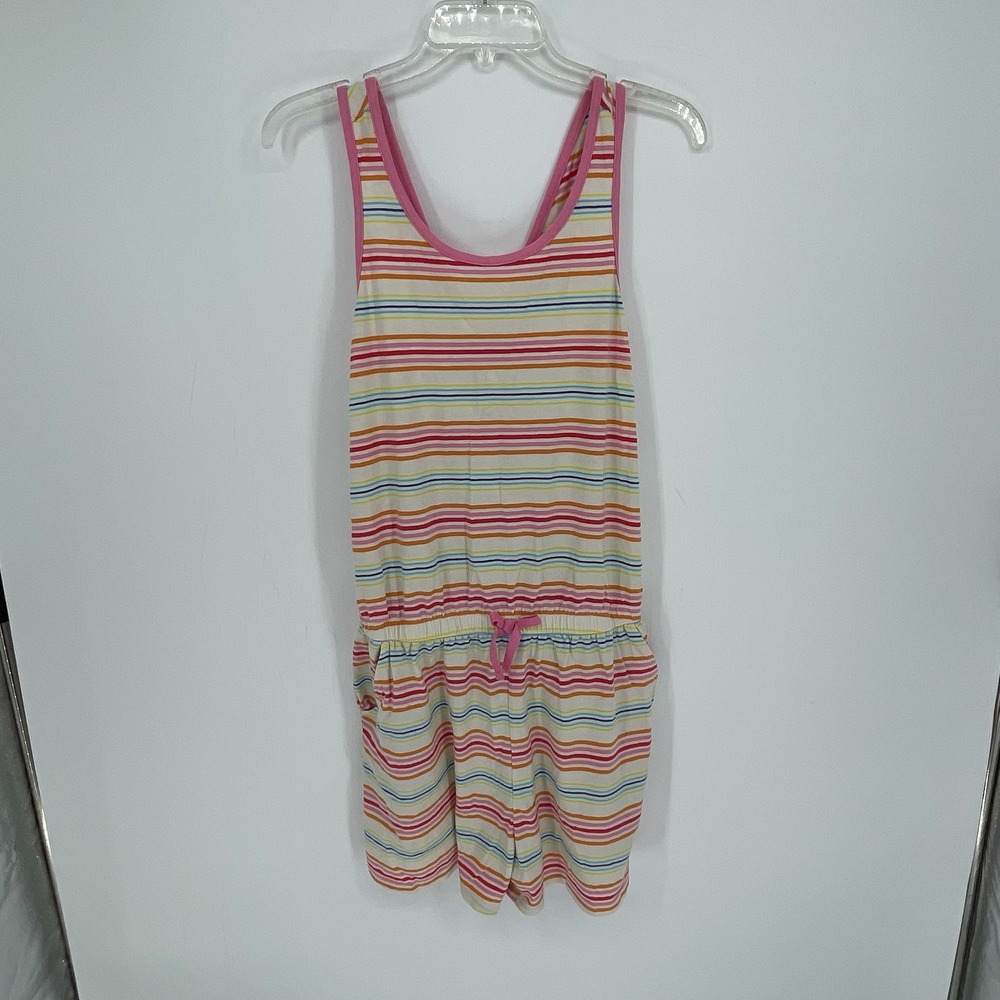 Cat & Jack Girl's Multicolor Striped Sleeveless Knit Romper Size XXL 16/18 Plus